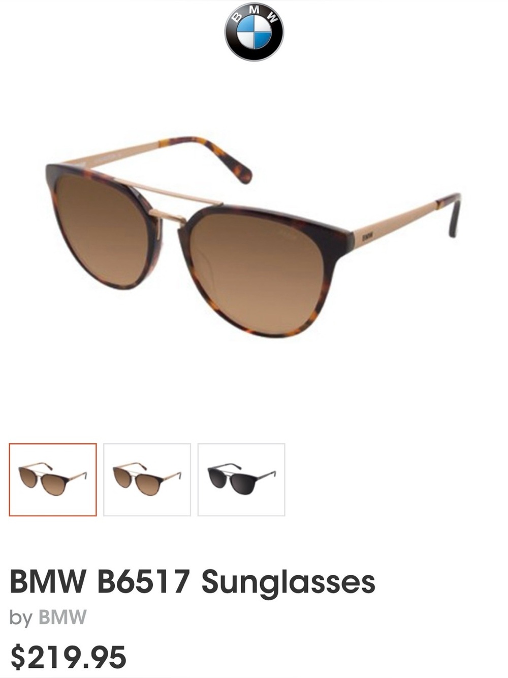 BMW B6517 Sunglasses with case